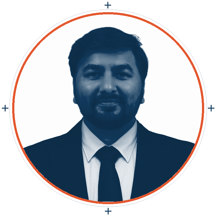 Illustrated portrait of Vijay Gaggar